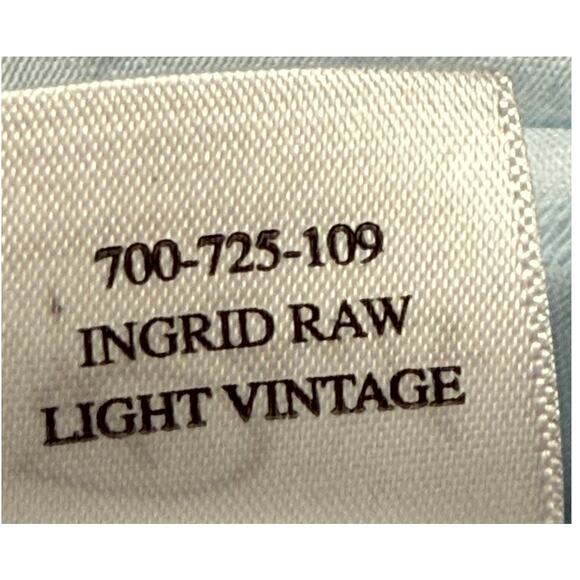 Rails Ingrid Raw Light Vintage Shirt Size Large Tencel Denim Long Sleeves - Picture 4 of 12